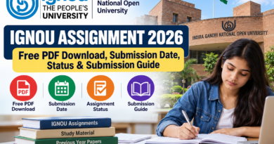 IGNOU Assignment 2026 Study Guide