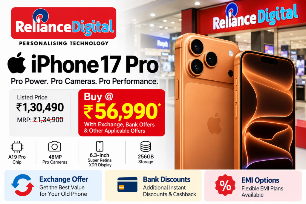 iPhone 17 Pro Reliance Digital Offer